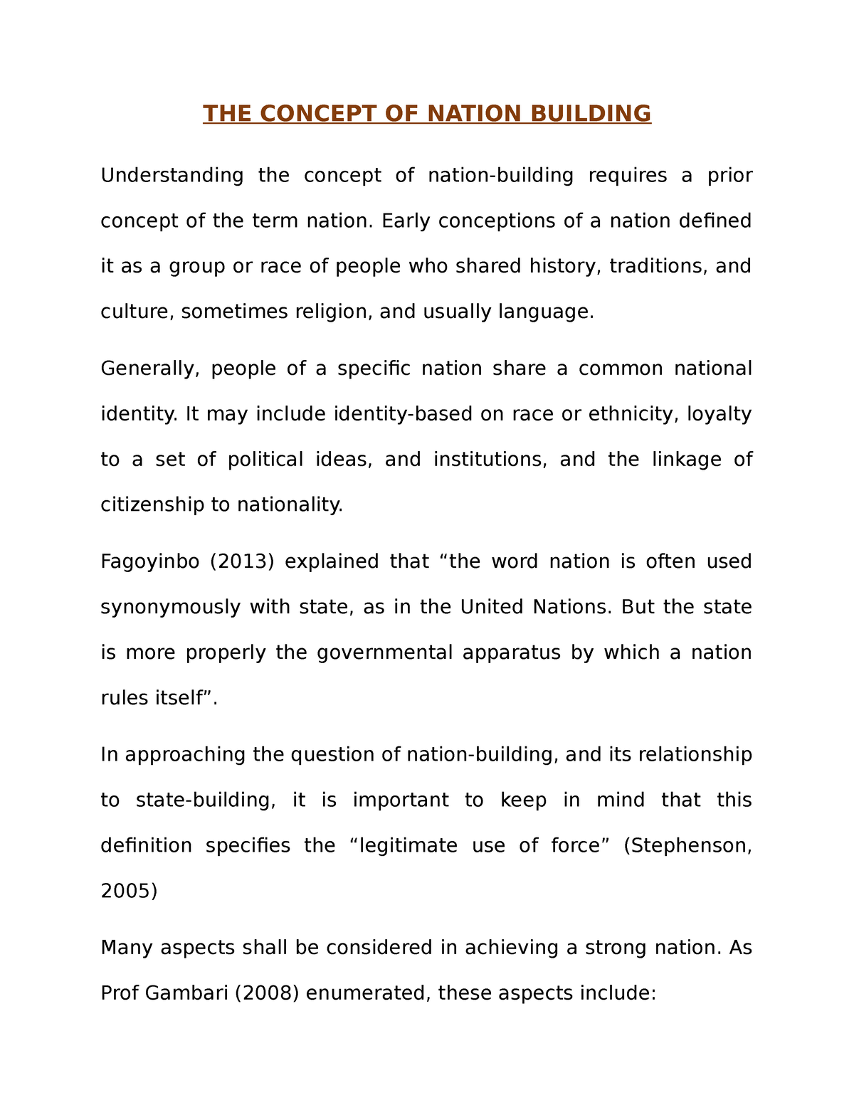 research paper about nation building