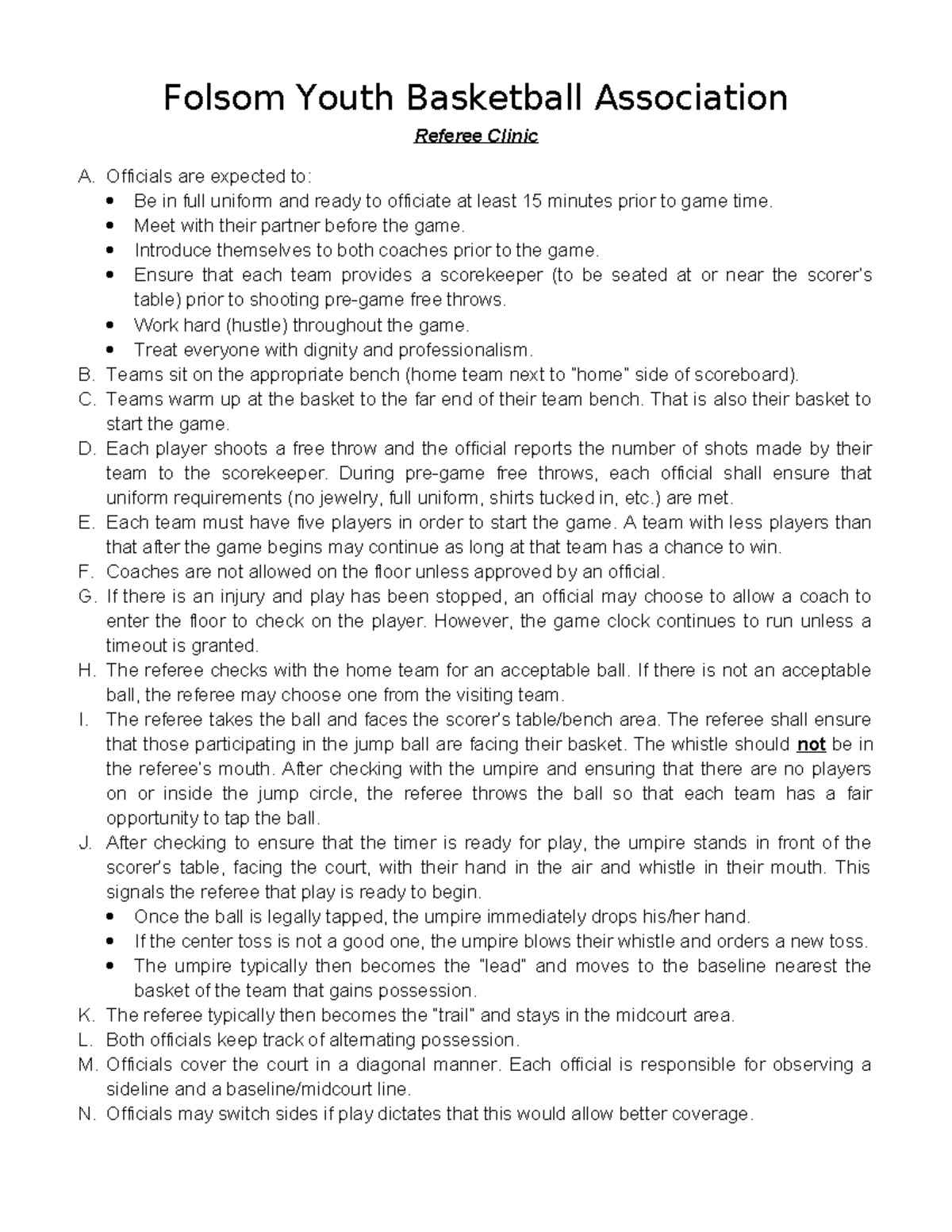 Referee Notes - Aaaaaaaaaaa - Folsom Youth Basketball Association ...