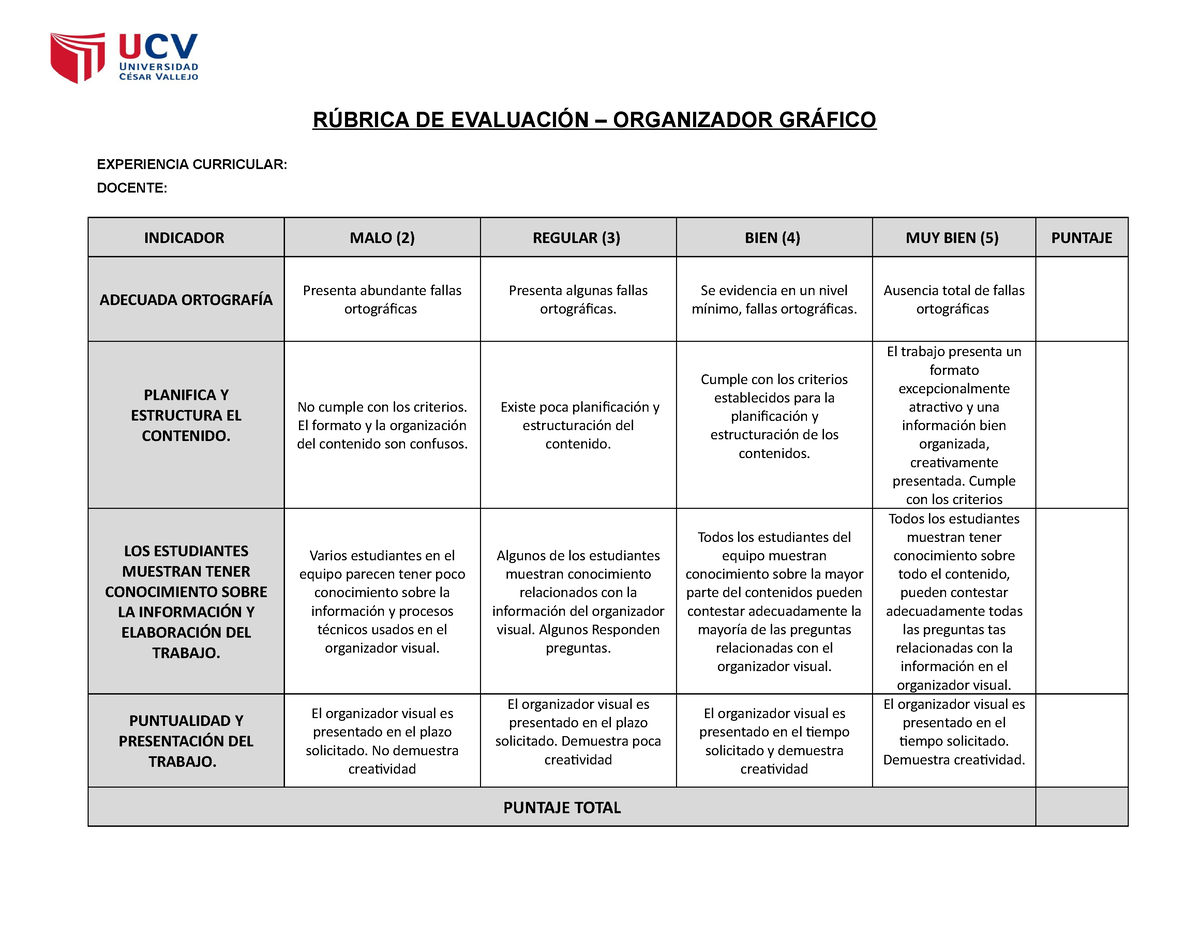 Rubrica De Un Organizador Visual Cronograma Rubricas Rubrica De Images The Best Porn Website 3205