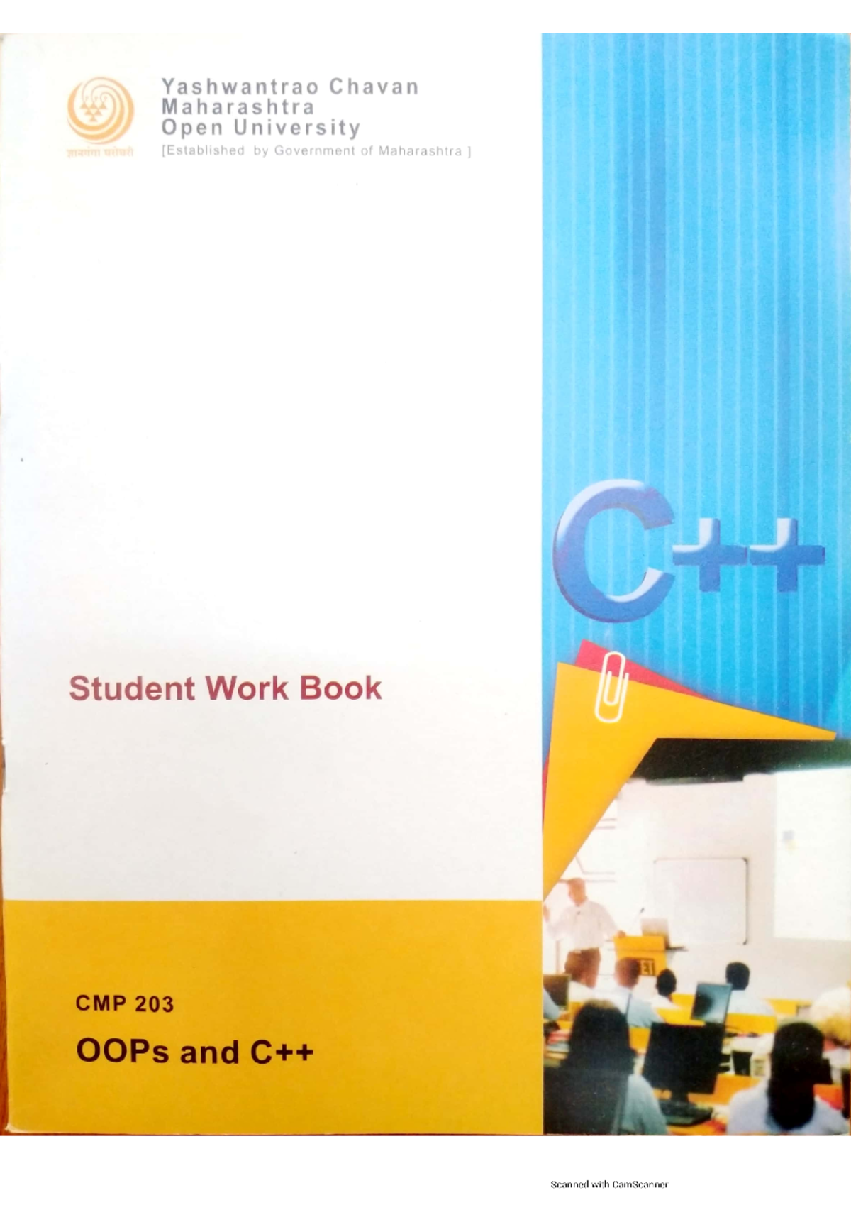 OOPs and C++ work book - Textbook - Bachelors of Computer Applications ...