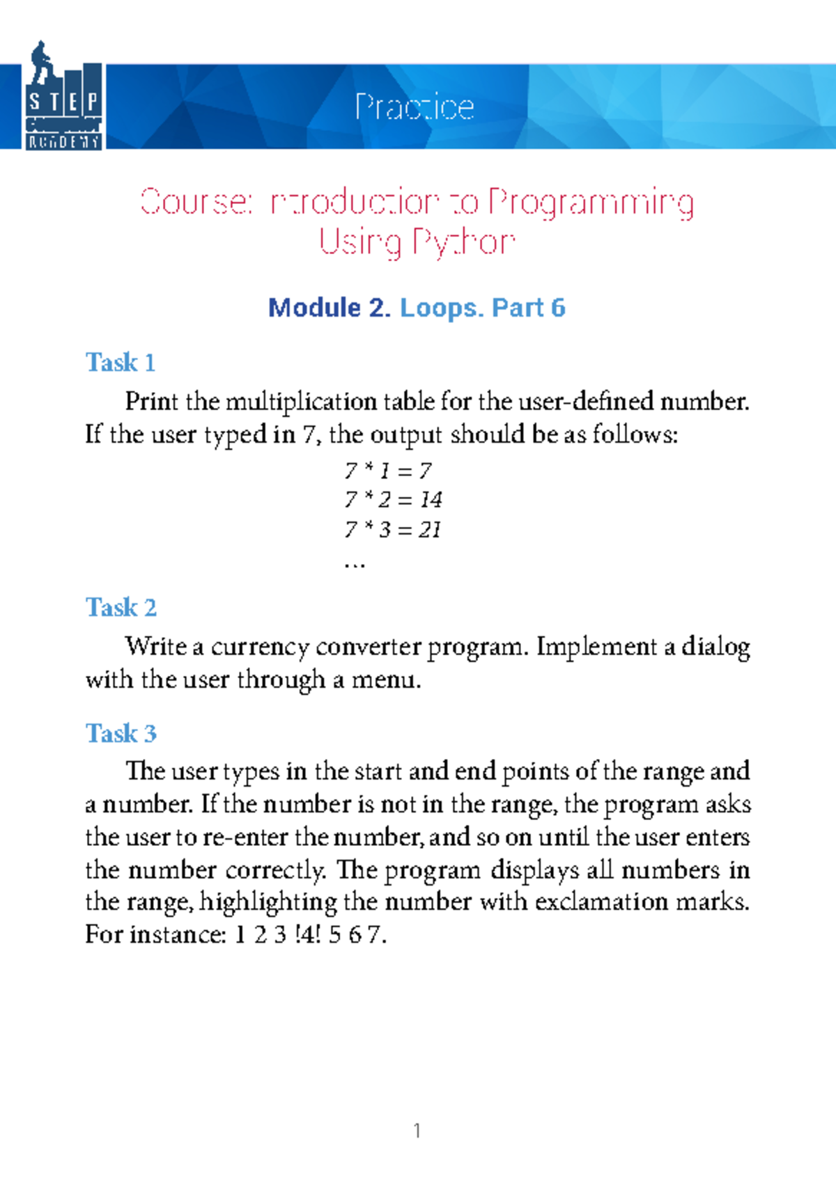 Practice Module 02 part 6 - Course: Introduction to Programming Using ...