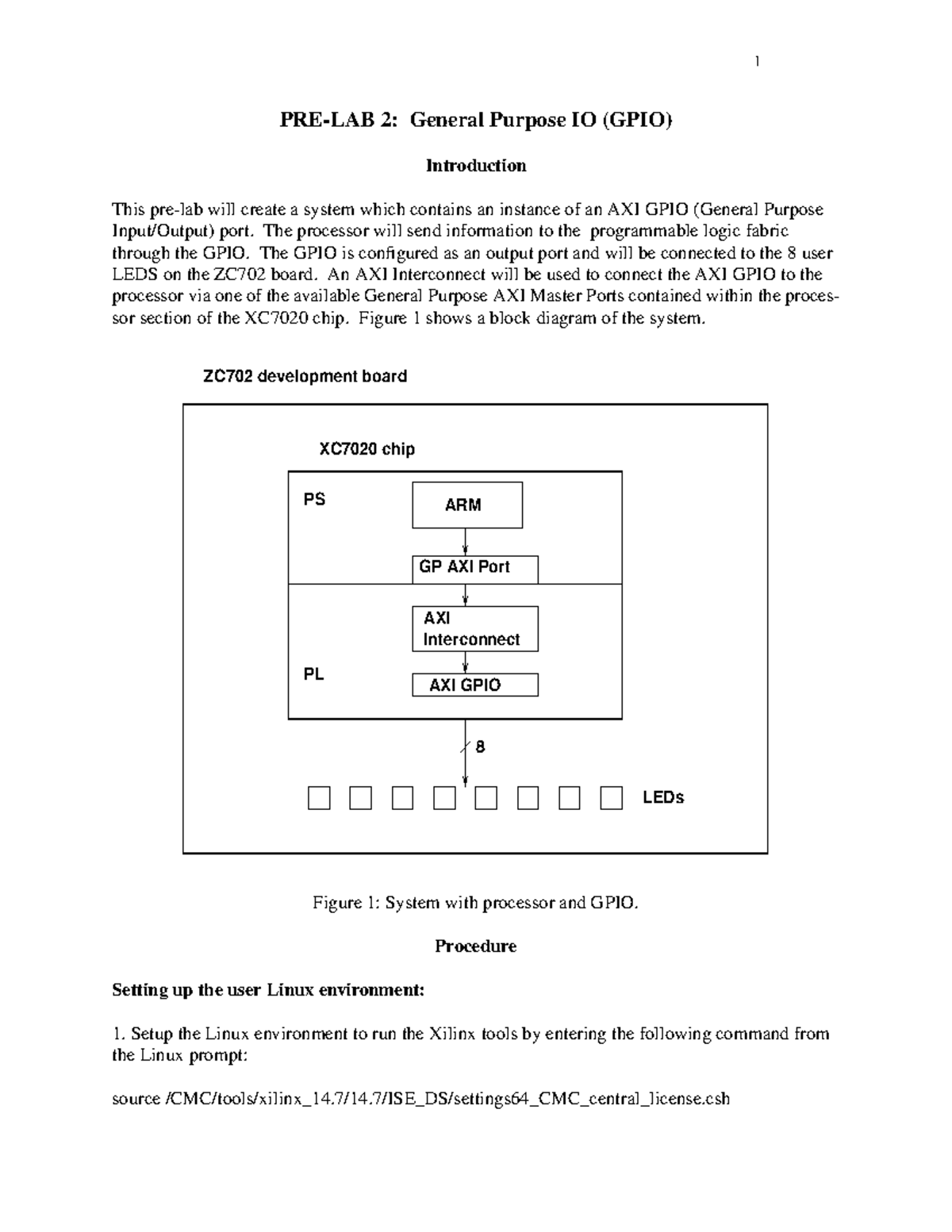 Prelab 2 - serw - PRE-LAB 2: General Purpose IO (GPIO) Introduction ...