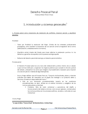 Apunte 3. Sujetos Procesales- Proceso Penal - CONTENIDO GUIA 4 SUJETOS ...