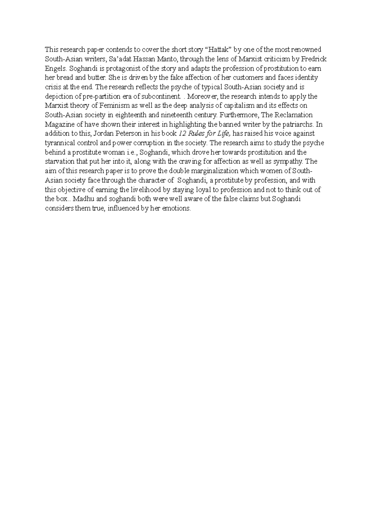 Abstract 1 - asd - This research paper contends to cover the short ...