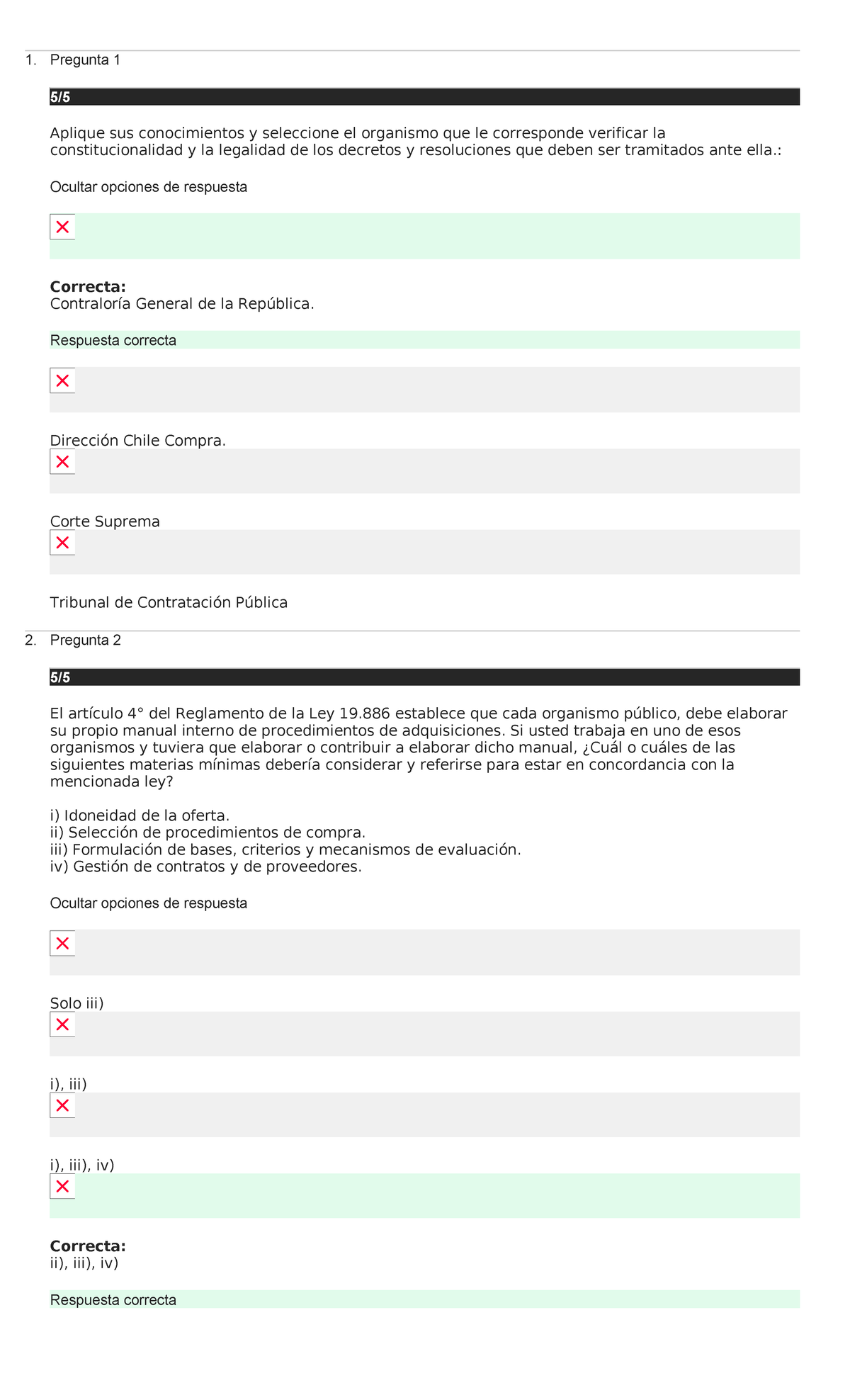 Prueba 1 - Pregunta 1 5/ Aplique sus conocimientos y seleccione el ...
