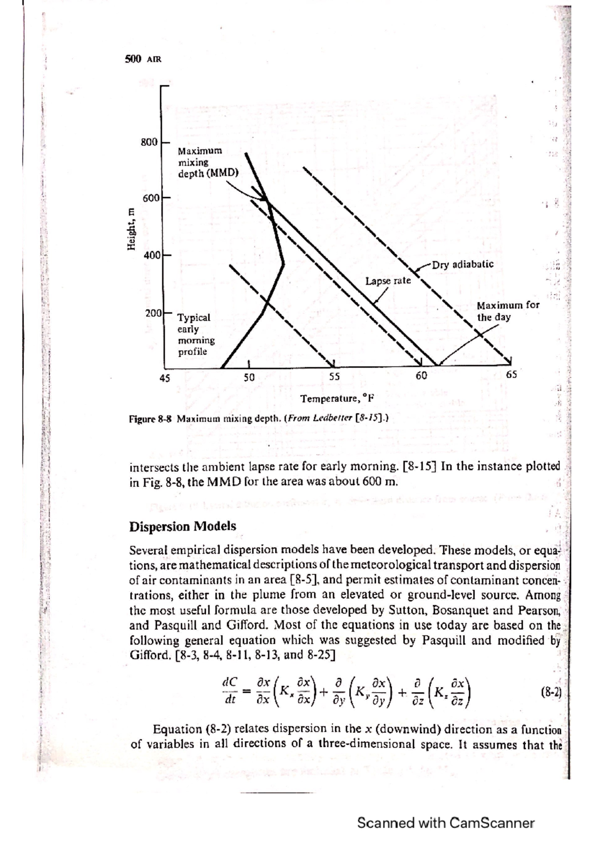 8. Lecture notes-Air Pollution-Part-3 - 500 AIR 800 Maximum mixing ...