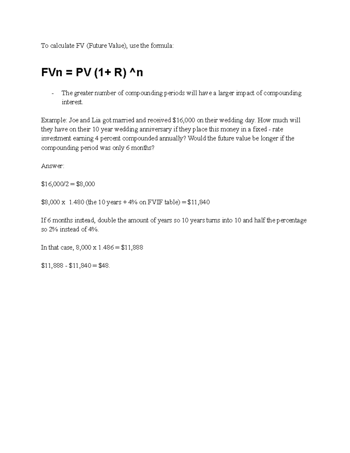 fin-250-week-1-notes-calculate-future-value-and-examples-to