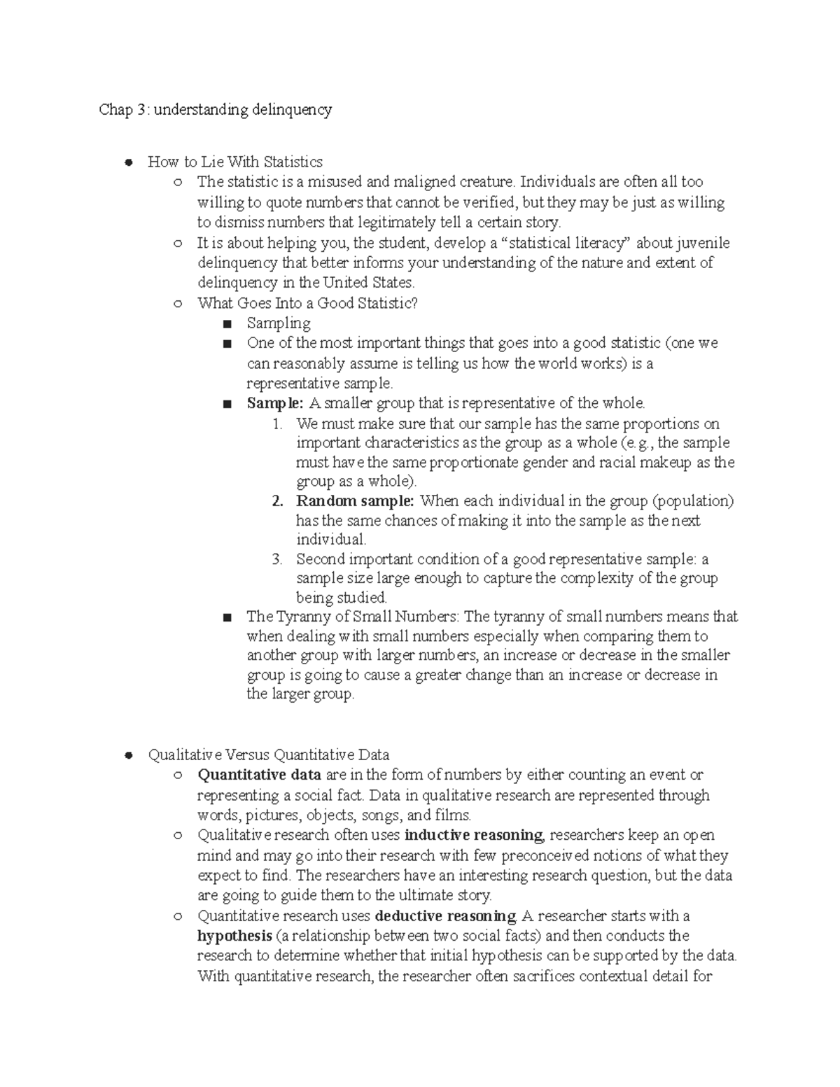 Chap 3 - understanding delinquency - Individuals are often all too ...