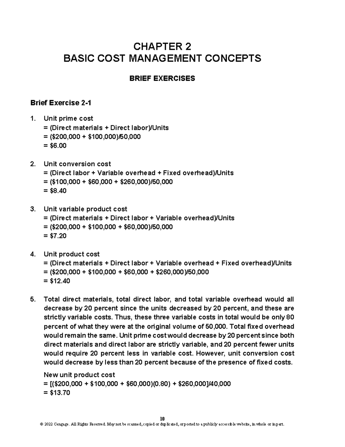 2534 - 🥲🎵👌🥲 ️🥲 ️🥰👏👌🥲 ️👌🥰 - 10 CHAPTER 2 BASIC COST MANAGEMENT CONCEPTS ...