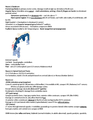 Lecture 1 Notes - 08/25/21- Wednesday Nervous system made out of the ...