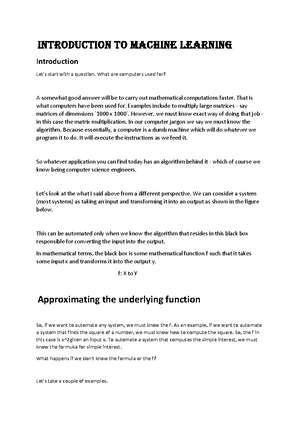 Linear Regression machine learning notes - Linear regression is the ...