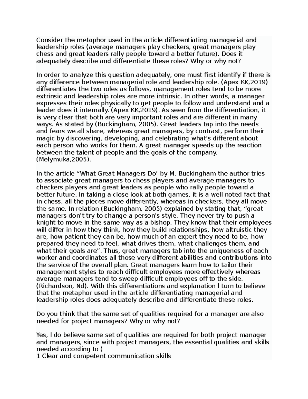 Discussion -8 - Copy - Managing and Leading Operations - Read the ...