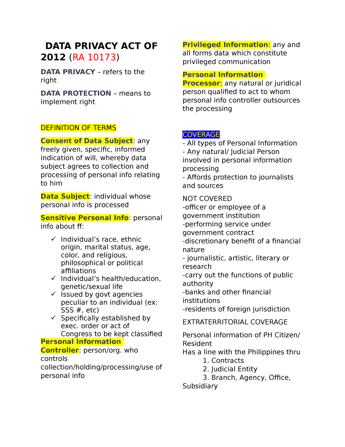 case study about data privacy act