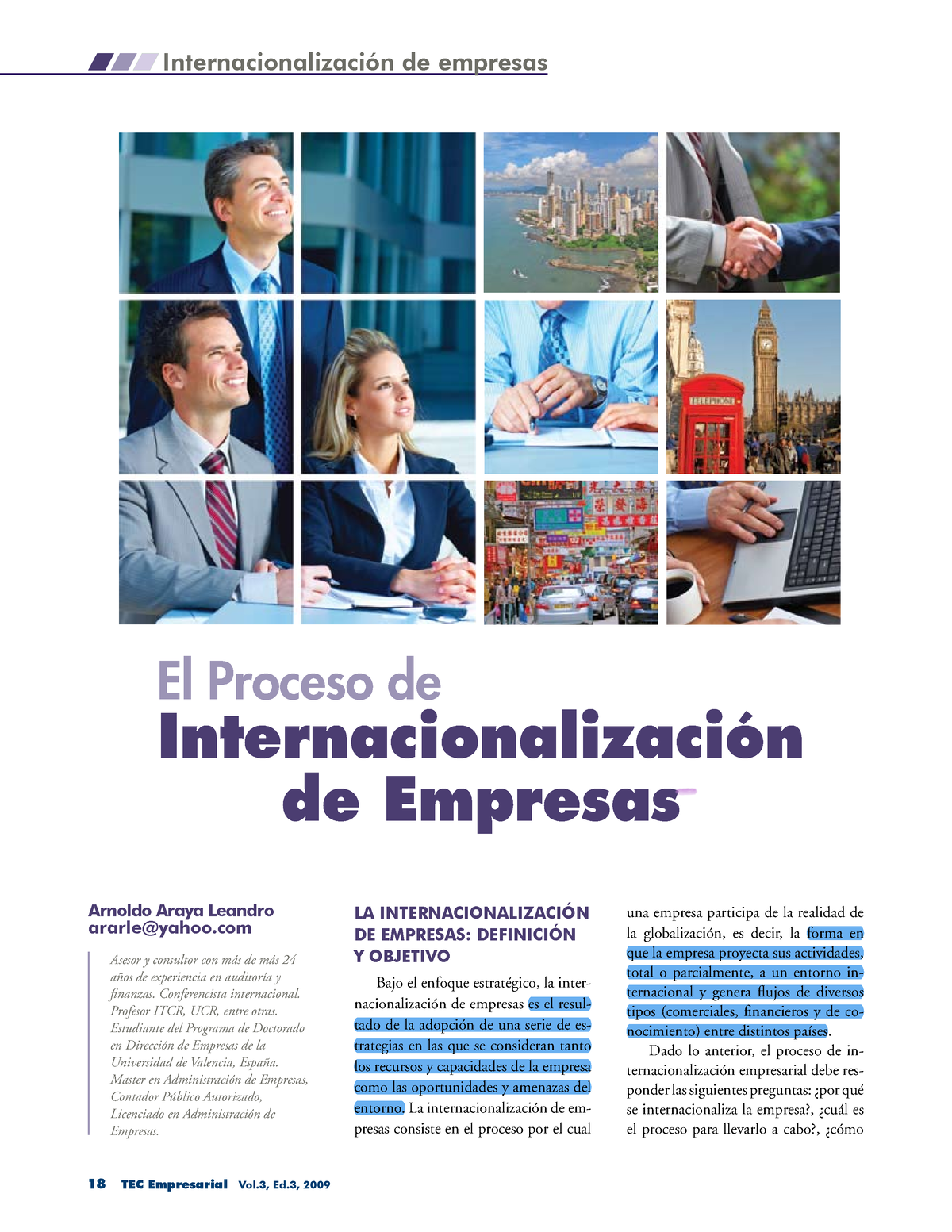 El+Proceso+de+internacionalizaci%C3%B3n+de+empresas - 1 TEC Empresarial ...