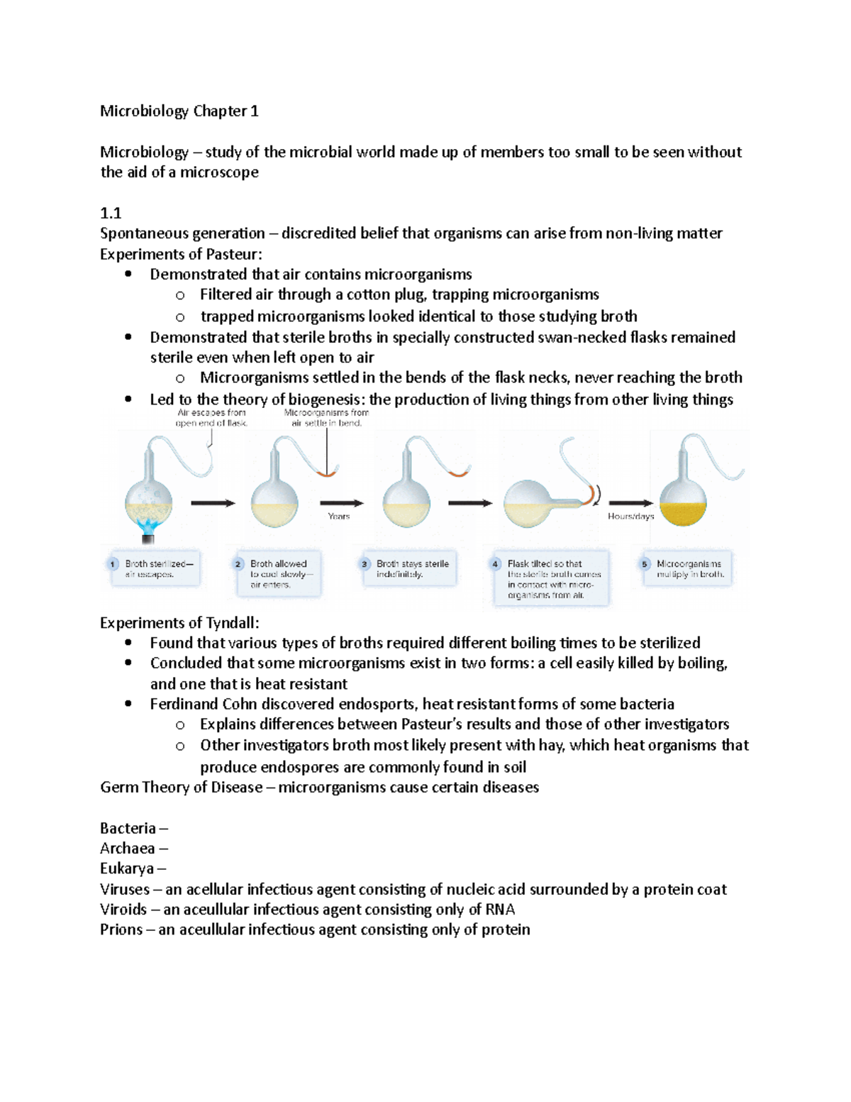 Microbiology - Lecture Notes Chapter1 - Microbiology Chapter 1 ...