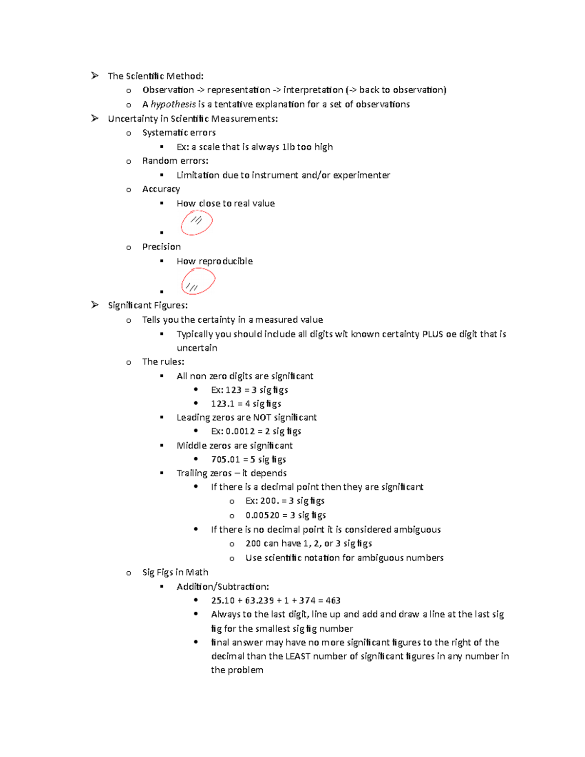 8-27-2021 notes - The Scientific Method: o Observation ...