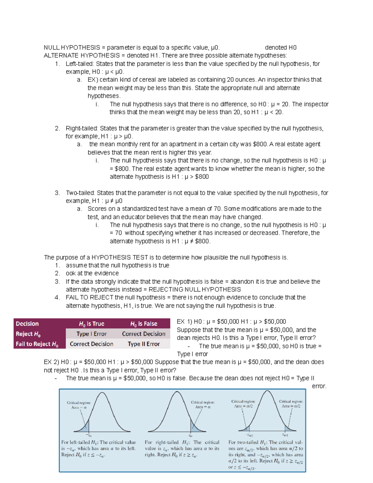 STAT CH 9,10,11 - Butar Furry Chapter 9 null hypothesis Chapter 10 ...