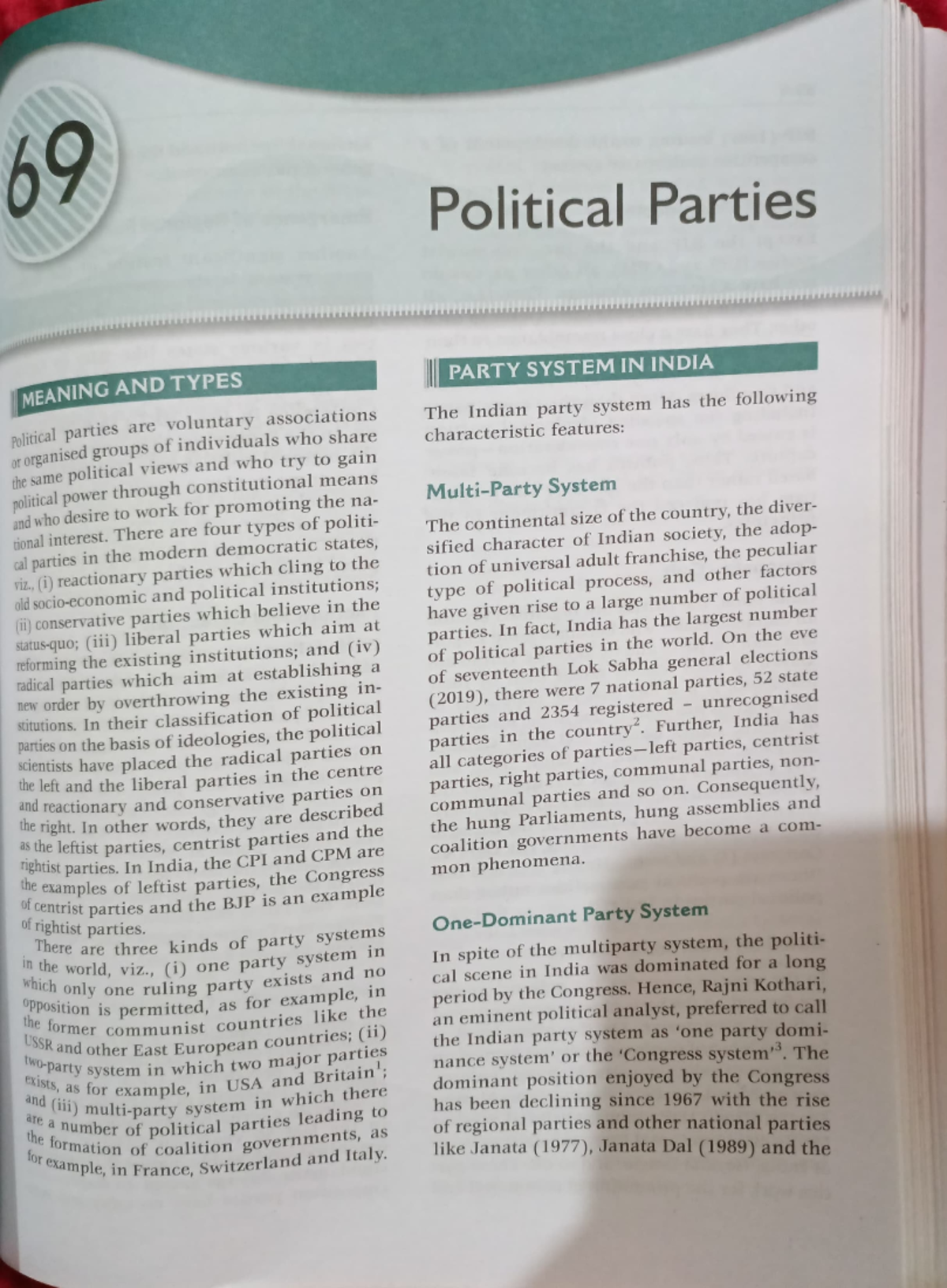 Adobe Scan Jan 28, 2023 (3) - 69 Political Parties PARTY SYSTEM IN ...