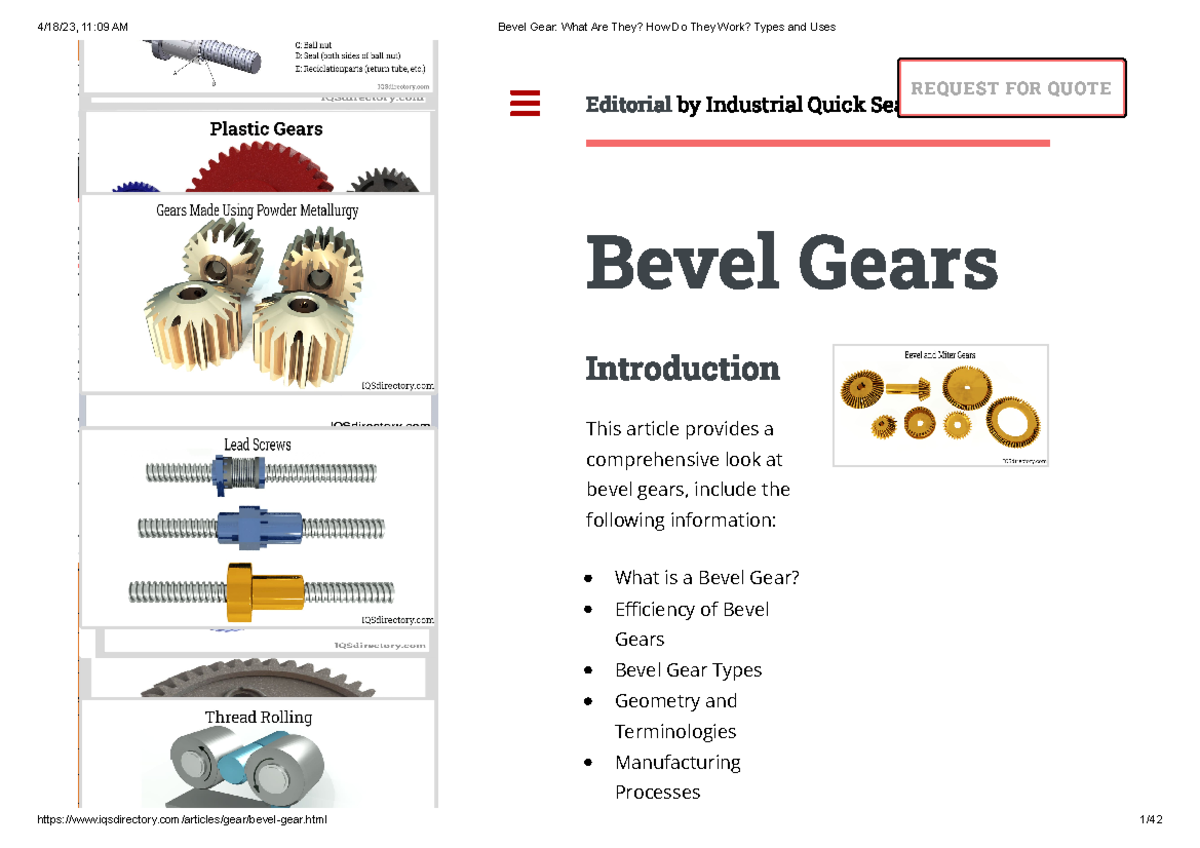 Bevel Gear What Are They How Do They Work Types and Uses Bevel Gears