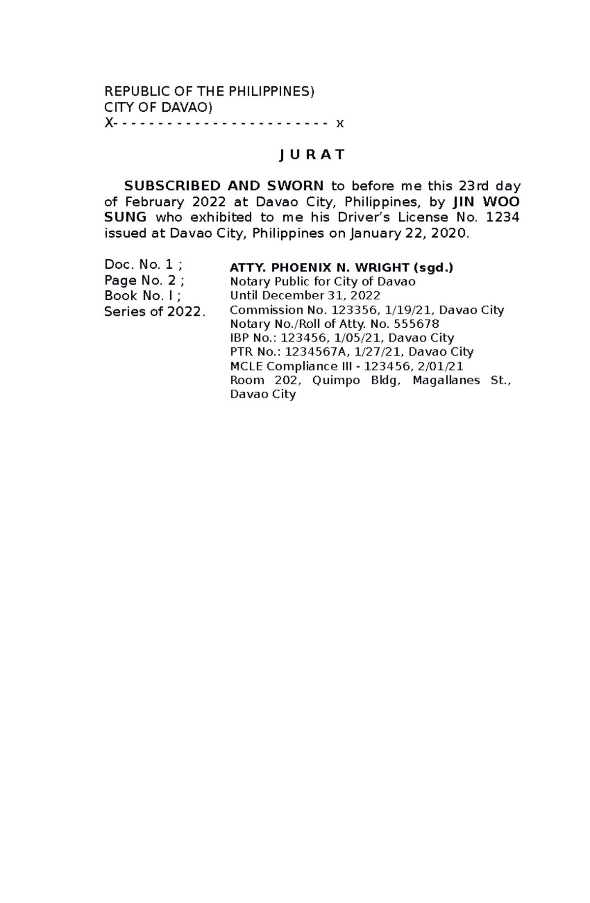 jurat-legforms-2022-republic-of-the-philippines-city-of-davao-x