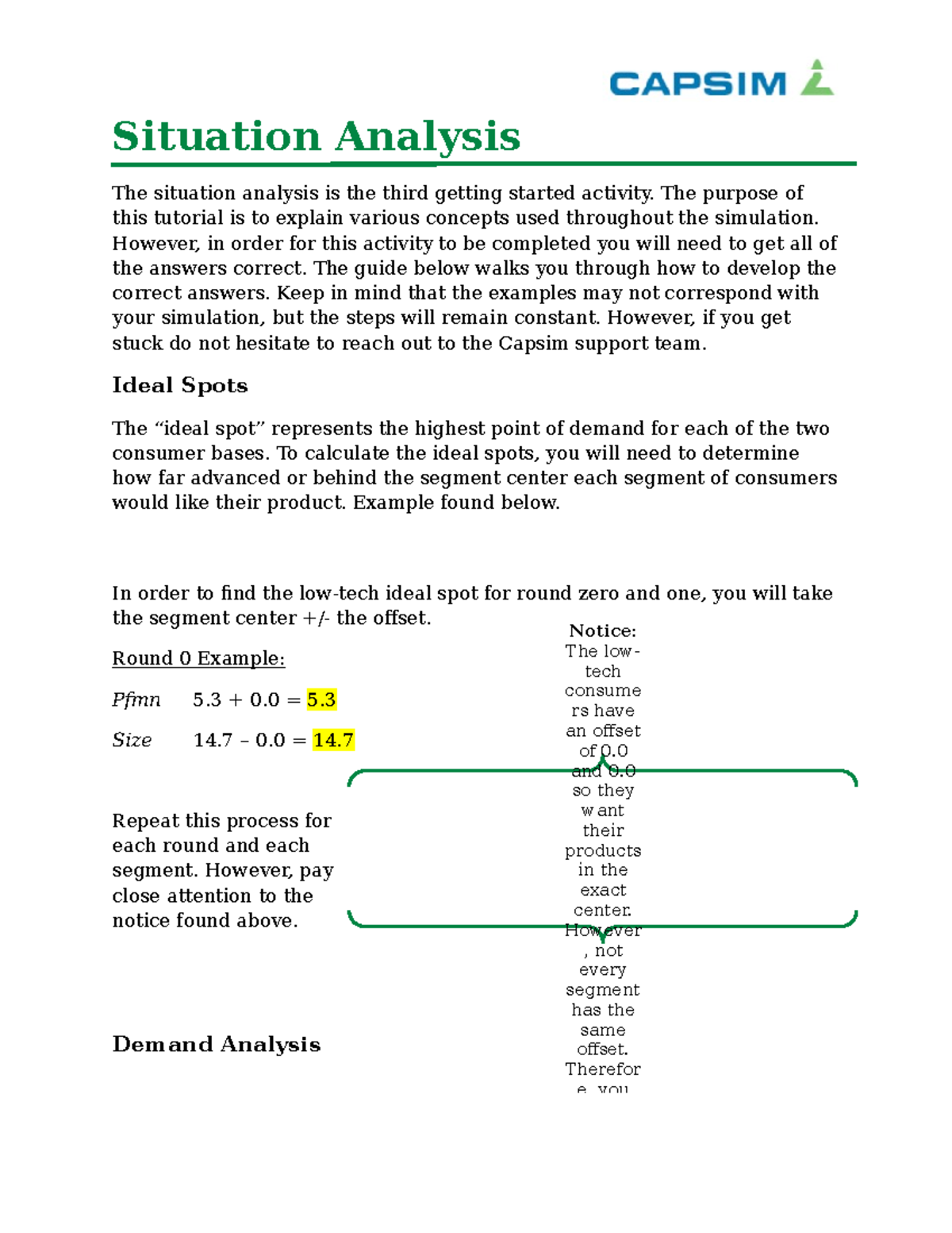 Situational Analysis Help Document - Situation Analysis The Situation ...