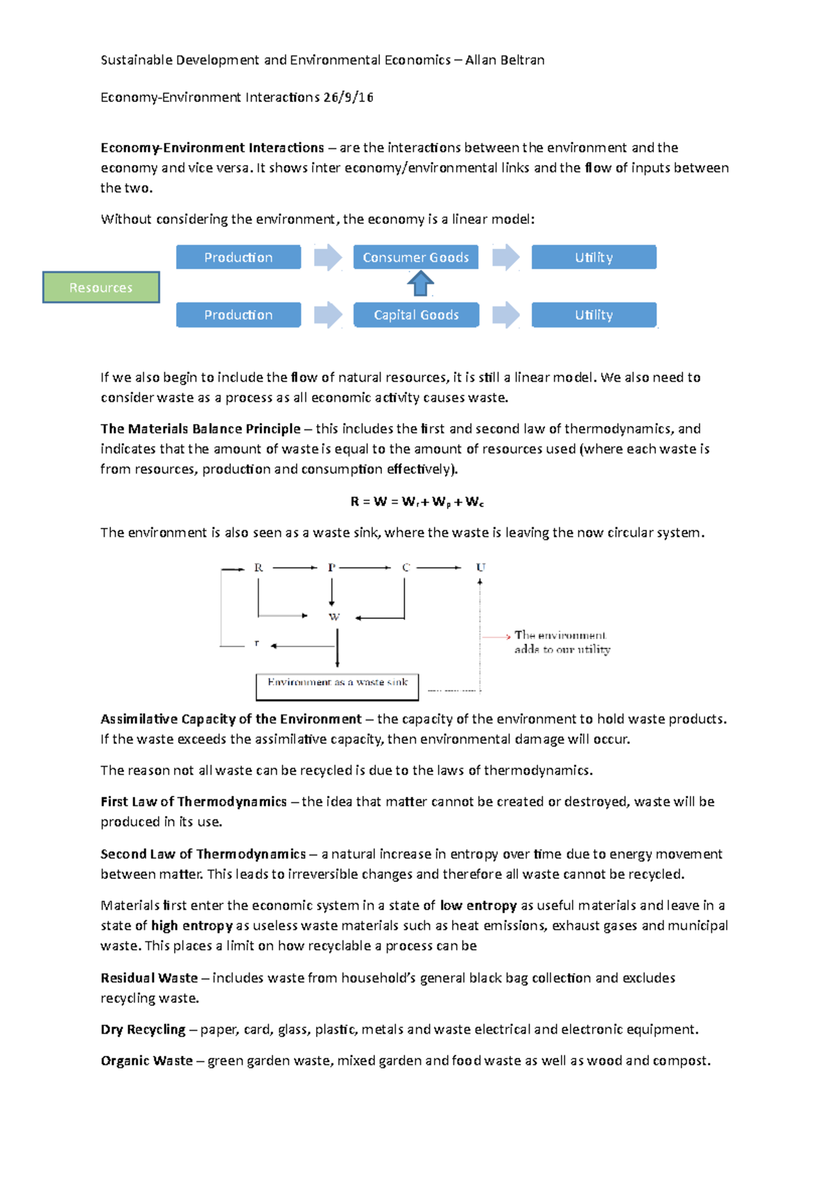 1. Economy Environment Interactions - Sustainable Development and ...