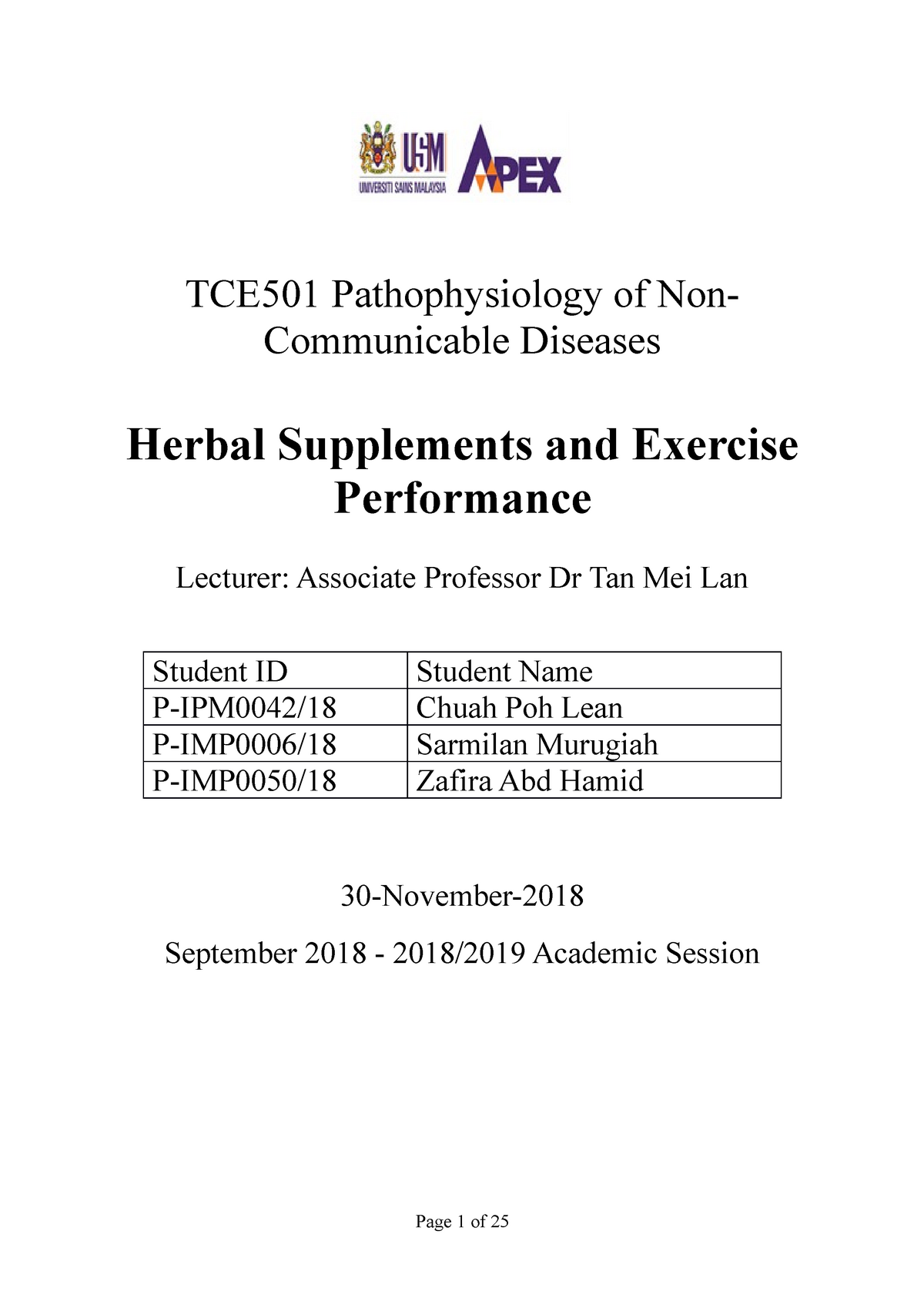 article-review-herbal-supplement-exercises-tce501-pathophysiology