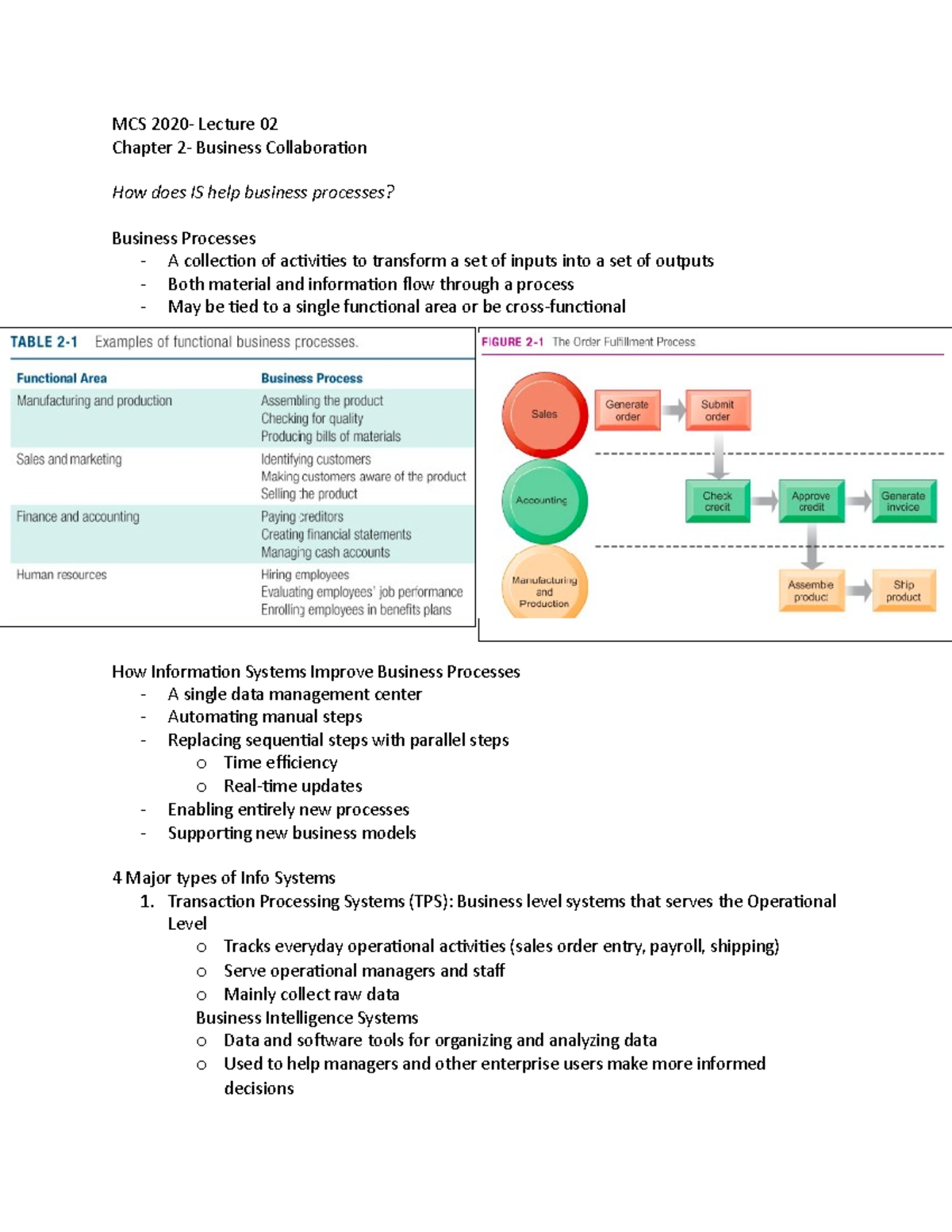 MCS2020- Chapter 2 Lecture Notes - MCS 2020- Lecture 02 Chapter 2 ...