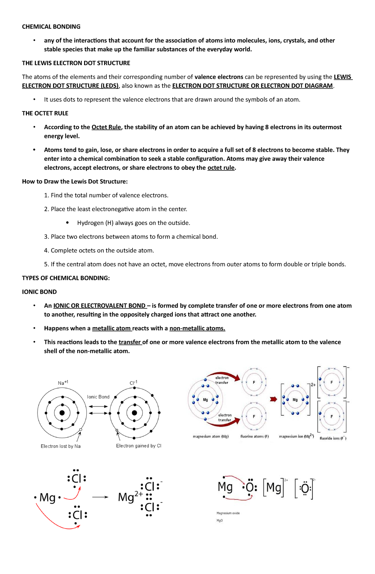 write an essay on chemical bonds