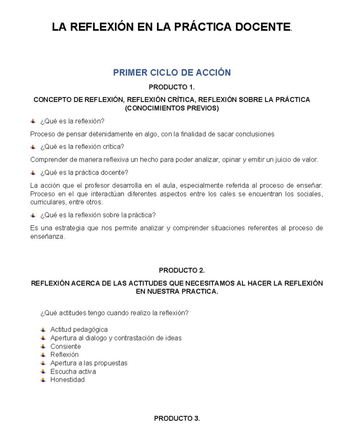 LA Reflexión EN LA Práctica Docente - LA REFLEXIÓN EN LA PRÁCTICA ...