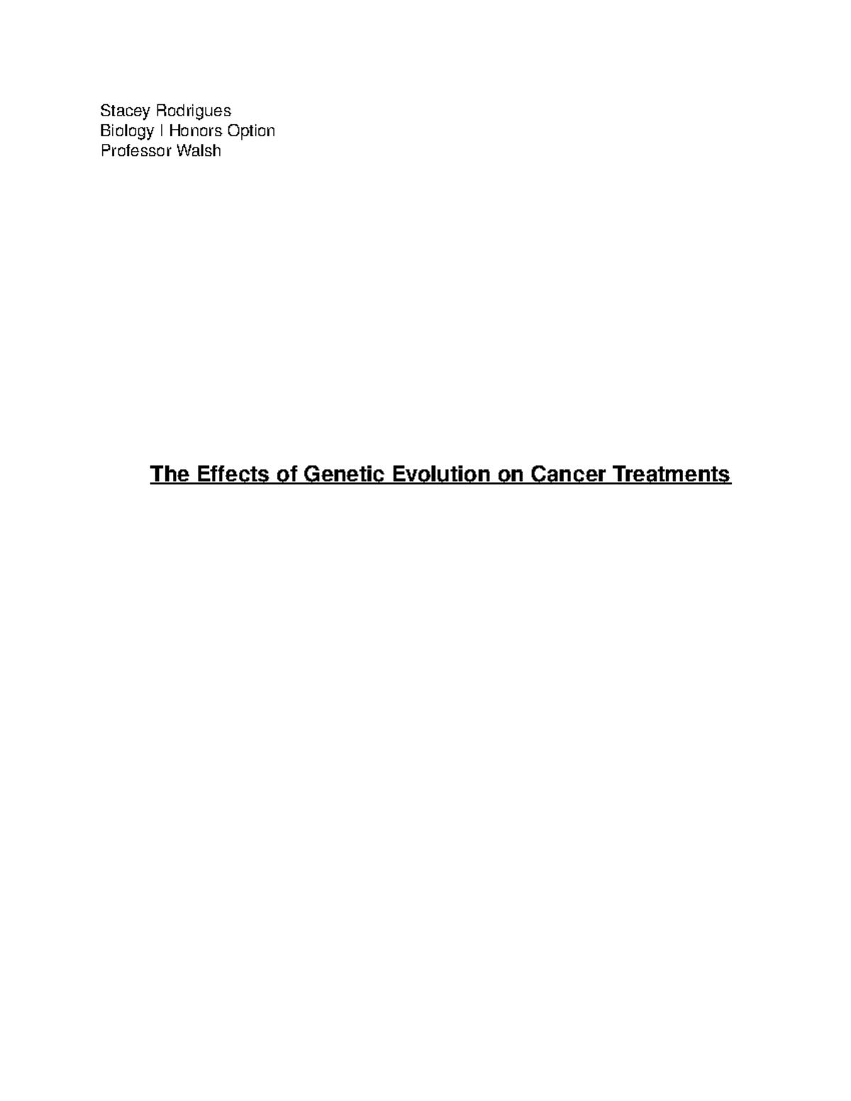 research paper on cancer biology