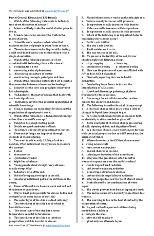 Part 3 General Education www - PART 3 GENERAL EDUCATION (100 Items) In ...