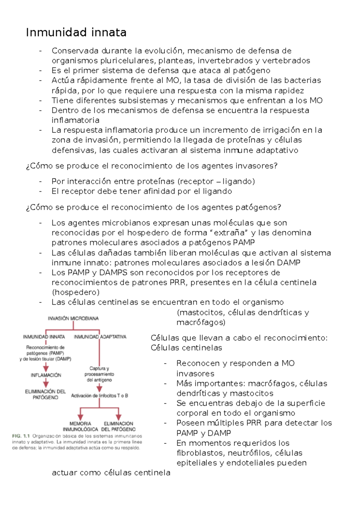 Inmunidad innata - Inmunidad innata Conservada durante la evolución ...