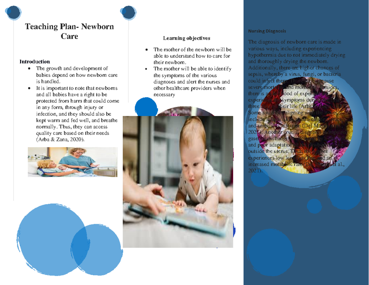 Teaching Plan Newborn Care Teaching Plan Newborn Care Introduction