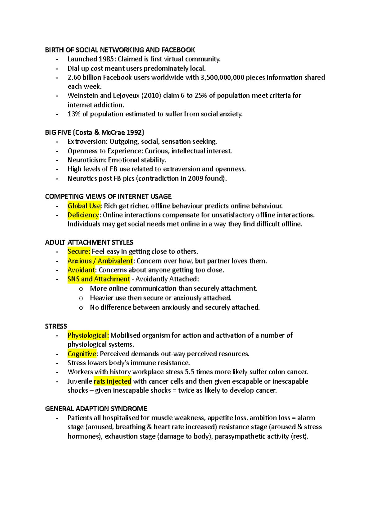 EXAM Notes - BIRTH OF SOCIAL NETWORKING AND FACEBOOK Launched 1985 ...