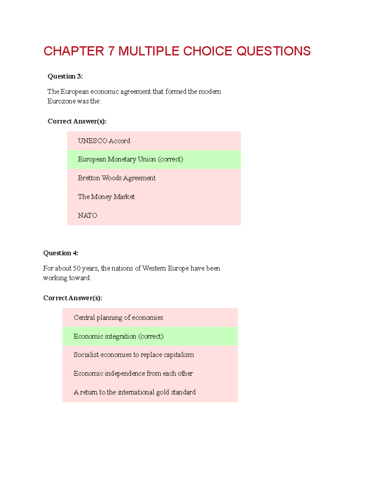 Chapter 7 Multiple Choice Questions 3-5 - CHAPTER 7 MULTIPLE CHOICE ...