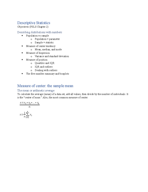 exam introduction and descriptive statistics assignment