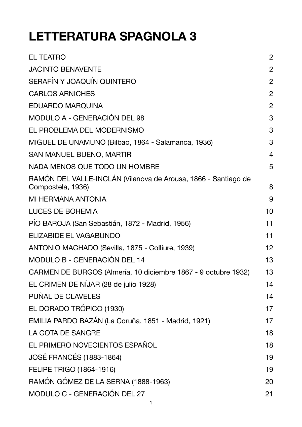 Letteratura Spagnola 3 - RAMÓN DEL VALLE-INCLÁN (Vilanova de Arousa, 1866 -  Santiago de LETTERATURA - Studocu