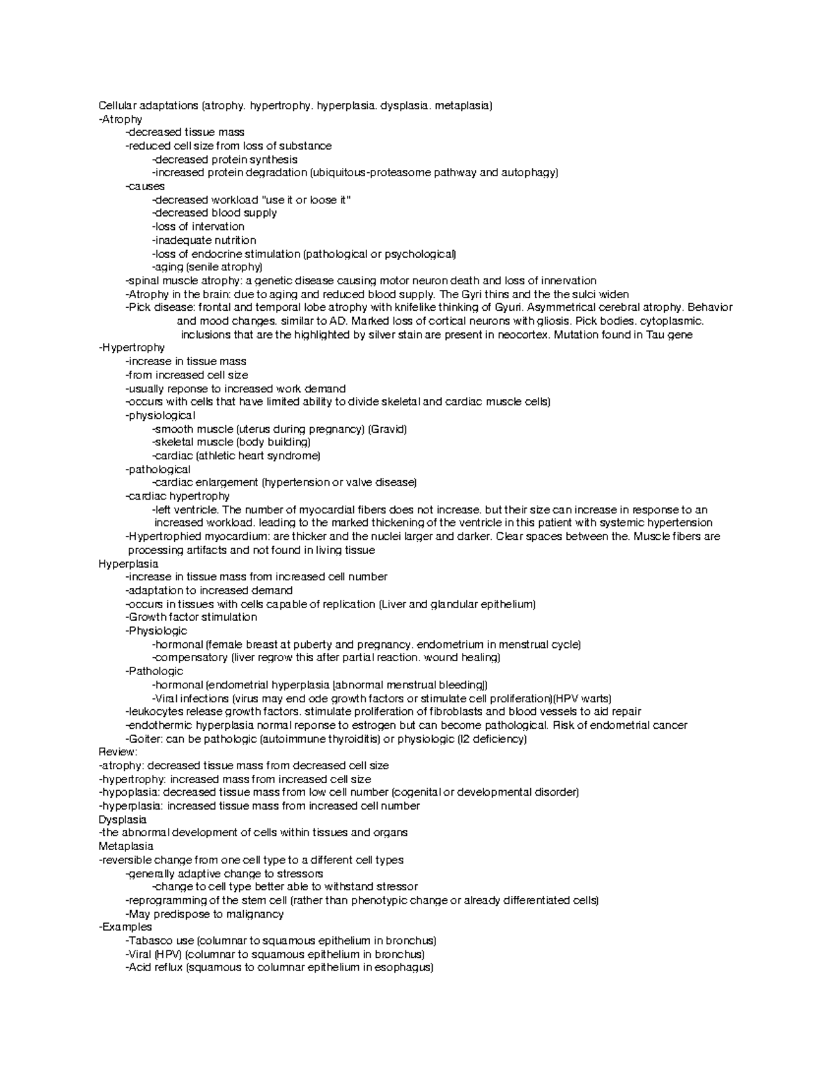 MOD Mid Term - MIDterm mechanism of disease, cell injury, tissue repair ...