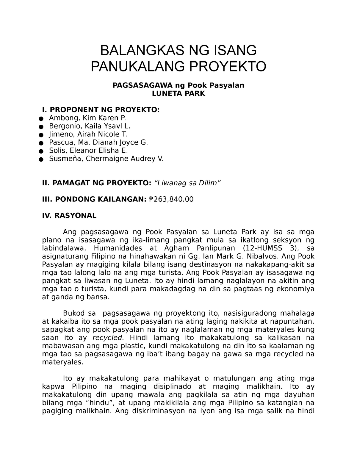 Halimbawa Ng Kasunduan Legal / Ang kailangan ng kuwentong ito'y maipadama sa mambabasa ang ...