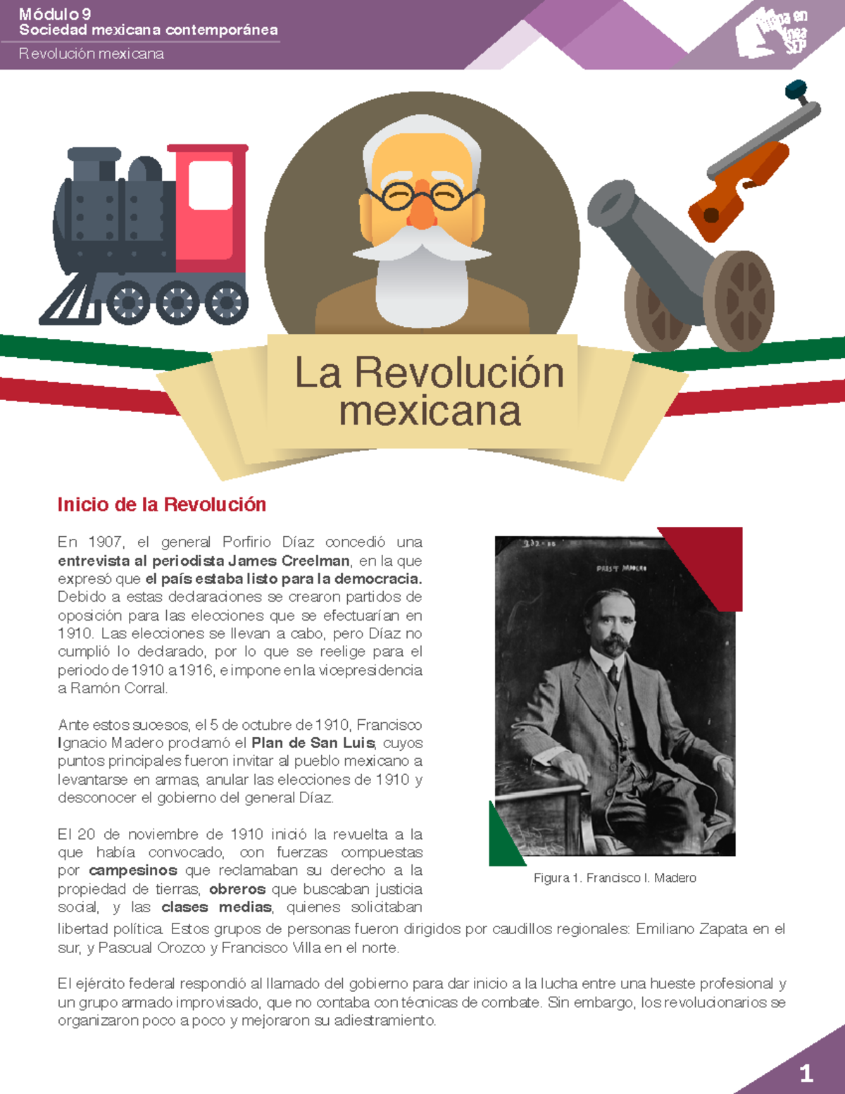 M09 S2 Revolución Mexicana PDF - Sociedad Mexicana Contemporánea ...