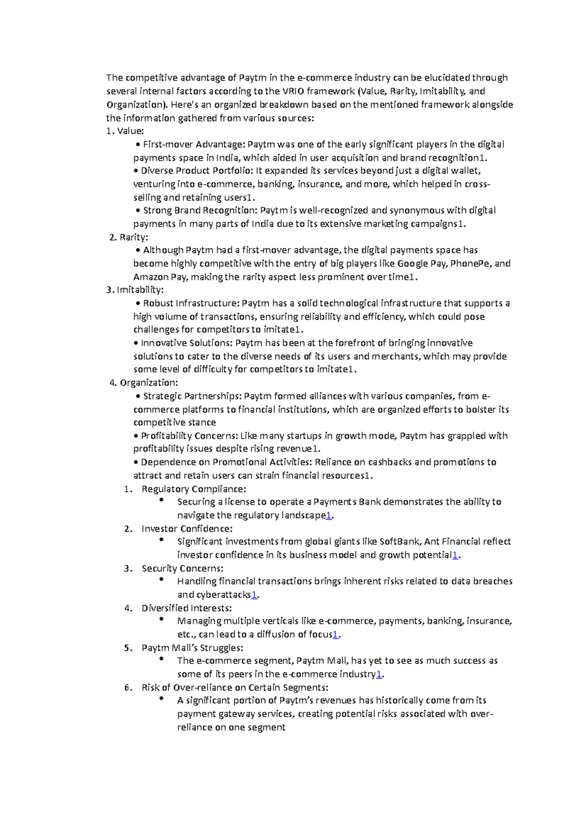 The competitive advantage of Paytm - Here's an organized breakdown ...