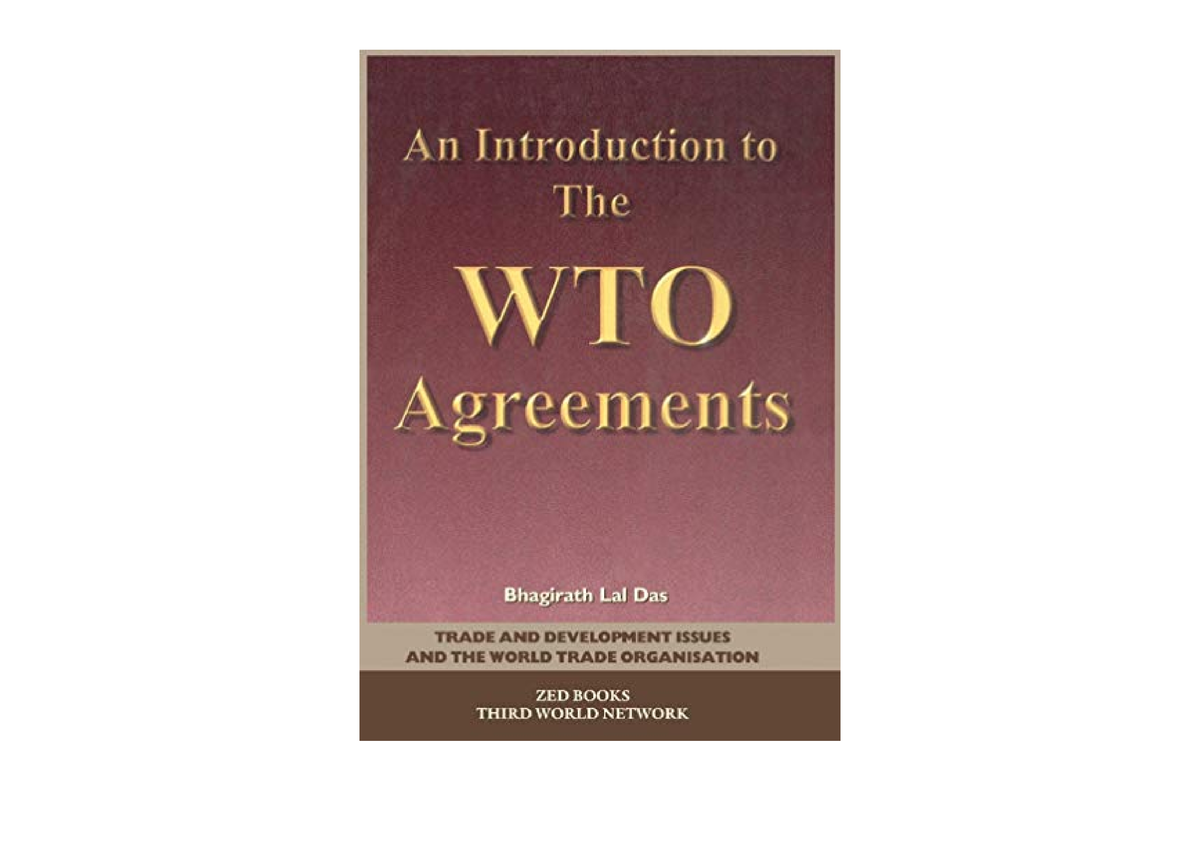 Download An Introduction To The WTO Agreements Trade Development Issues ...