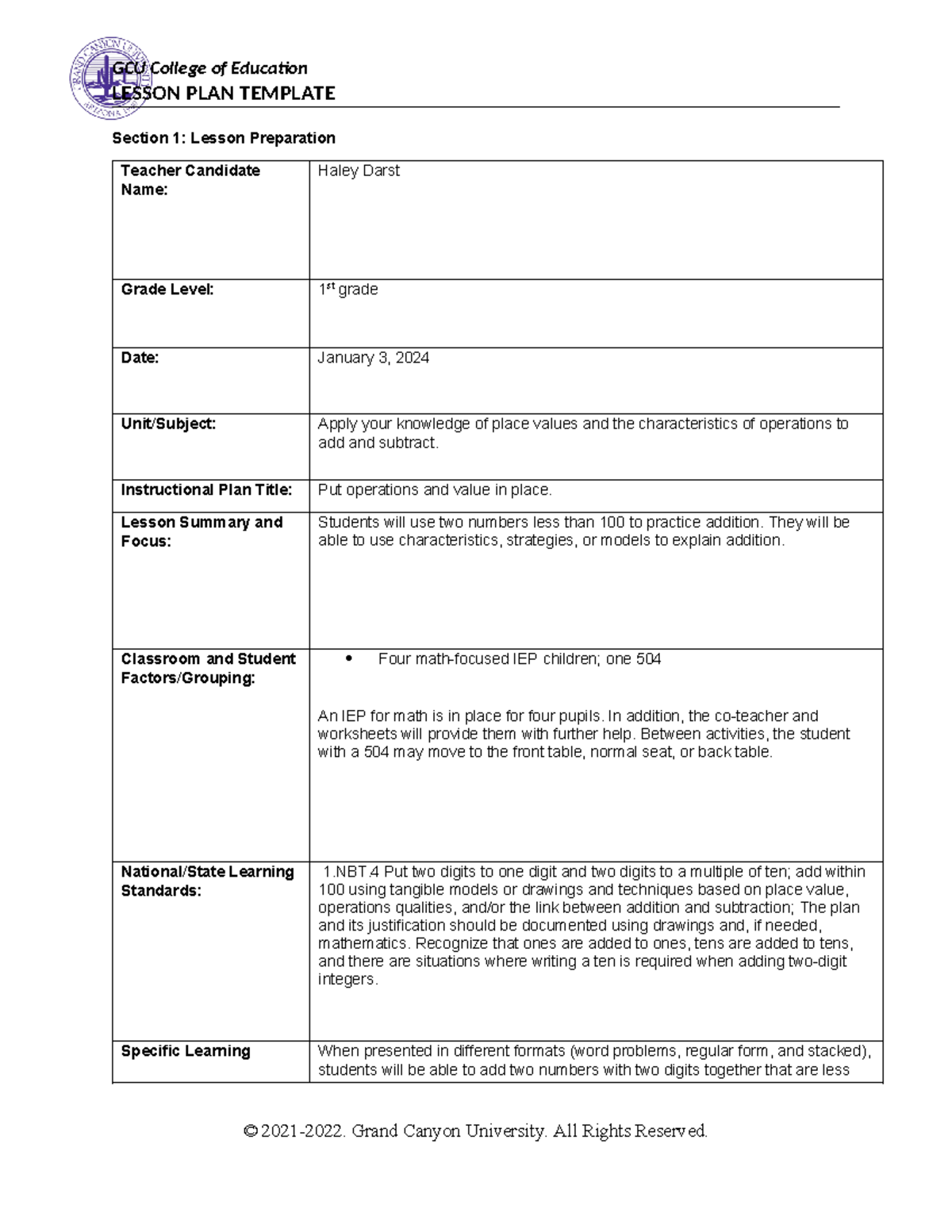 Drafting Essential Questions spd 570 h - LESSON PLAN TEMPLATE Section 1 ...