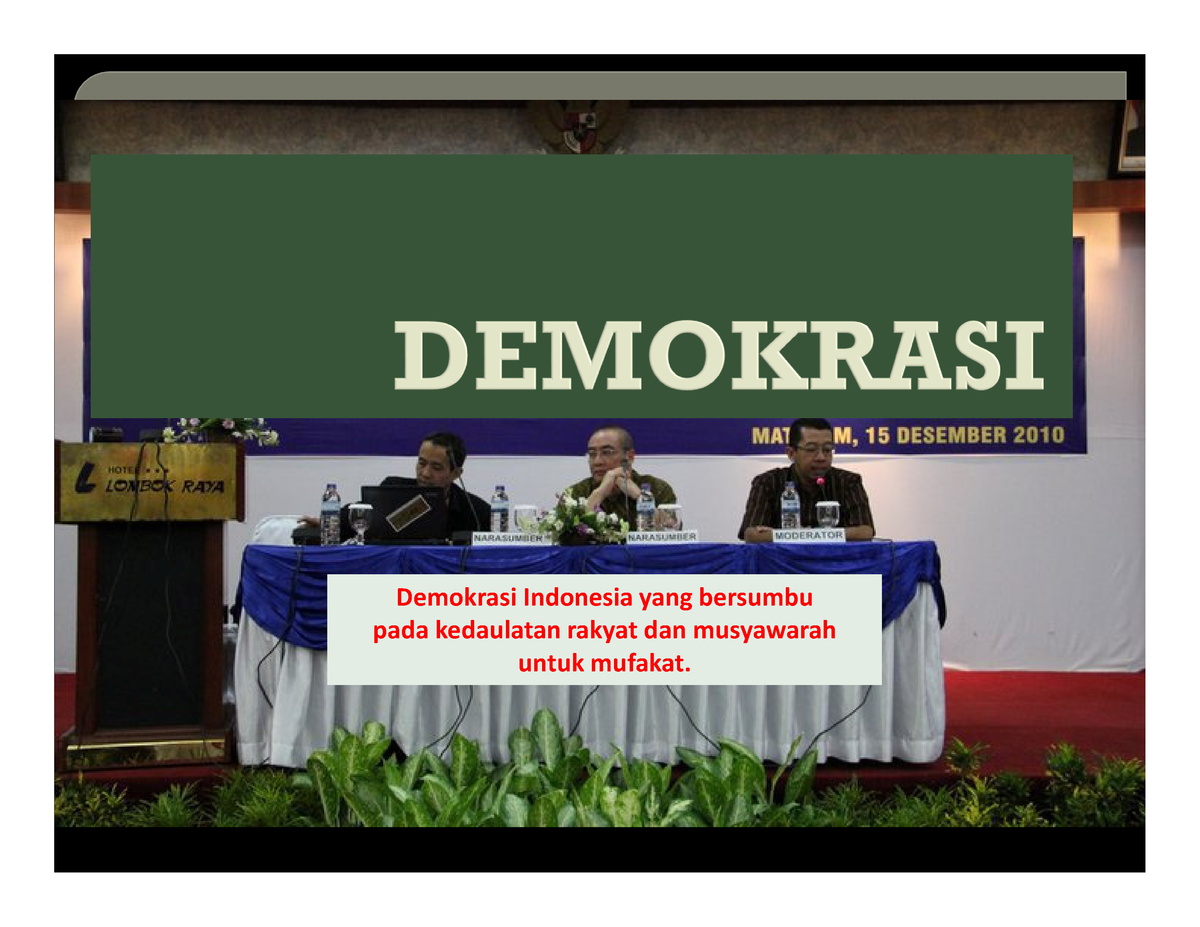 06 Demokrasi - Demokrasi Indonesia Yang Bersumbu Pada Kedaulatan Rakyat ...