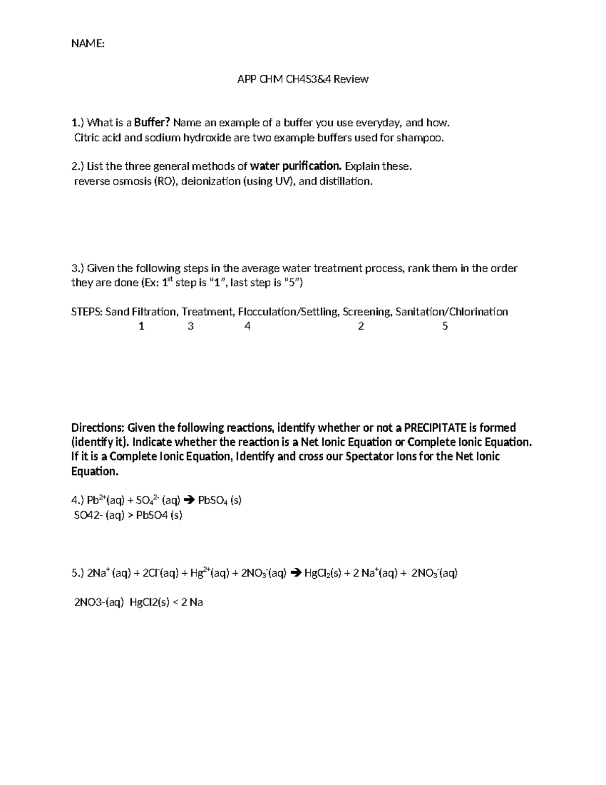 Applied+Chem Chapter+4 Study+Guide Parts+3&4 - NAME: APP CHM CH4S3&4 ...