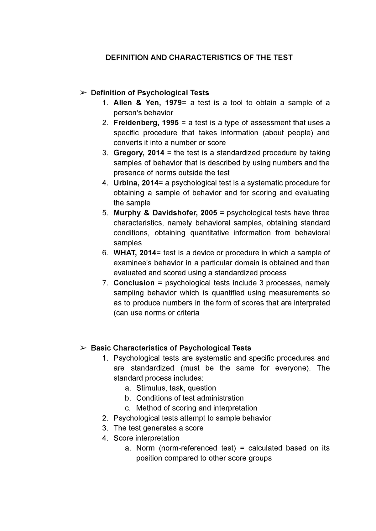 psychometric-test-notes-definition-and-characteristics-of-the-test