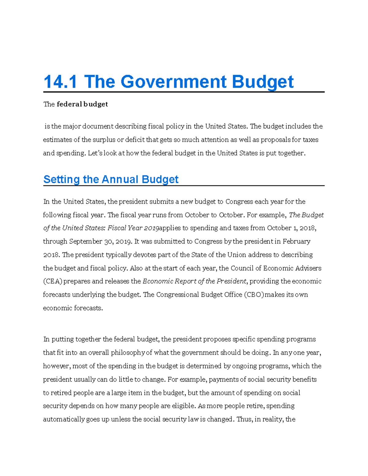 literature review of government budget