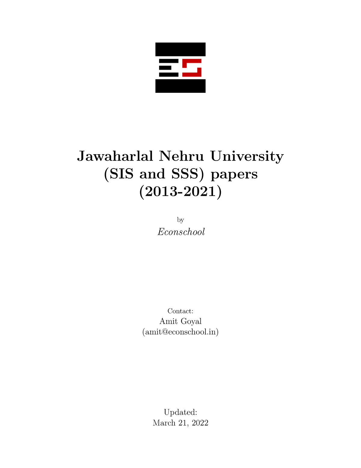 #jnu - All Previous Year Entrance Papers. - Jawaharlal Nehru University ...