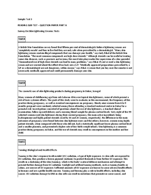 Full Reading Test ABC-25 - KAPLAN READING TEST Practice set 1 Part A ...